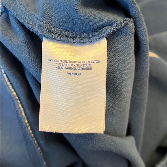 Lands' End Women’s Starfish Mid Rise Straight Leg Pants Evening Blue. Medium - Picture 7 of 11